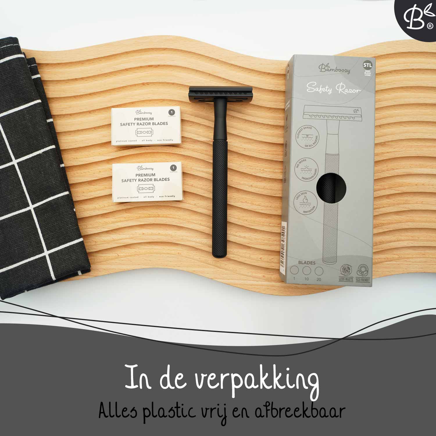 Bamboozy Safety Razor mat zwart - Afbeelding 9